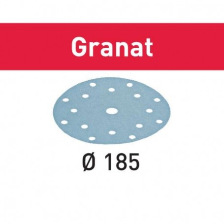 Festool - 499629 -  Disco de lijar STF D185/16 P100 GR/100 Granat - 1