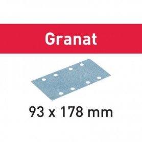 Festool - 498943 -  Hoja de lijar STF 93X178 P400 GR/100 Granat - 1