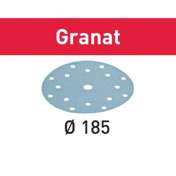 Festool - 497188 -  Disco de lijar STF D185/16 P180 GR/100 Granat - 1