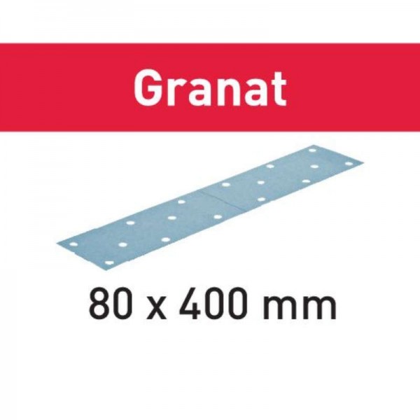 Festool - 497164 -  Hoja de lijar STF 80x400 P320 GR/50 Granat - 1