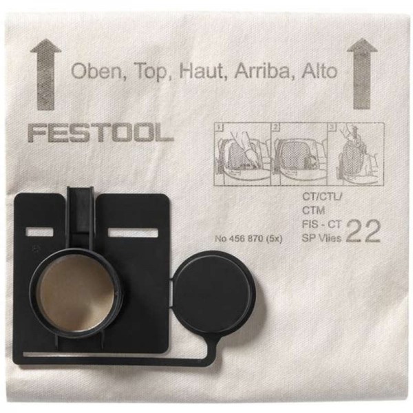 Festool - 456871 -  Bolsa filtrante FIS-CT 33 SP VLIES/5 - 1