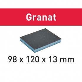 Festool - 201114 -  Esponja de lijado 98x120x13 220 GR/6 Granat - 1