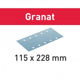 Festool - 498944 -  Hoja de lijar STF 115X228 P40 GR/50 Granat - 1