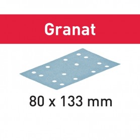 Festool - 497117 -  Hoja de lijar STF 80x133 P40 GR/50 Granat - 1