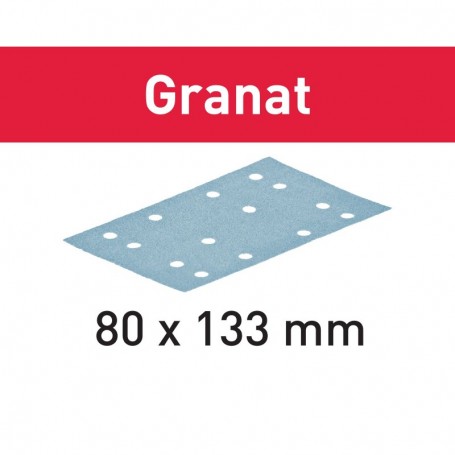Festool - 497120 -  Hoja de lijar STF 80x133 P120 GR/100 Granat - 1