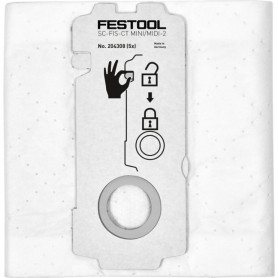 Festool - 204308 -  Bolsa filtrante SELFCLEAN SC-FIS-CT MINI/MIDI-2/5/CT15 - 1