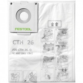 Festool - 497541 -  Bolsa de filtro de seguridad FIS-CTH 26/3 - 1