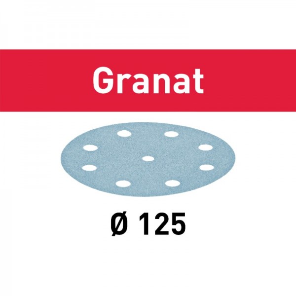 Festool - 497145 -  Disco de lijar STF D125/8 P40 GR/10 Granat - 1