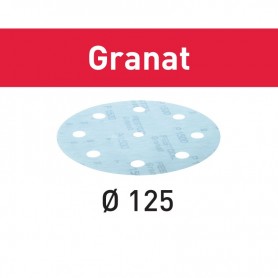 Festool - 497180 -  Disco de lijar STF D125/8 P1000 GR/50 Granat - 1