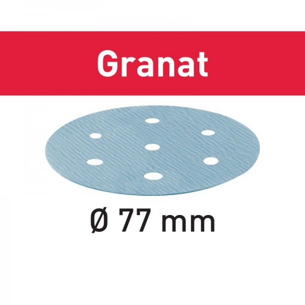 Festool - 497406 -  Disco de lijar STF D77/6 P120 GR/50 Granat - 1