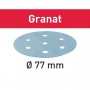 Festool - 497407 -  Disco de lijar STF D77/6 P150 GR/50 Granat - 1