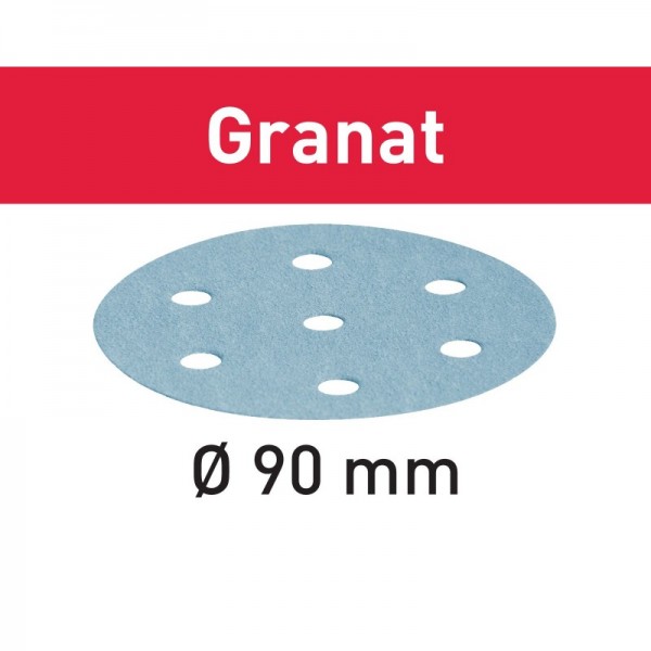Festool - 498330 -  Disco de lijar STF D90/6 P1500 GR/50 Granat - 1
