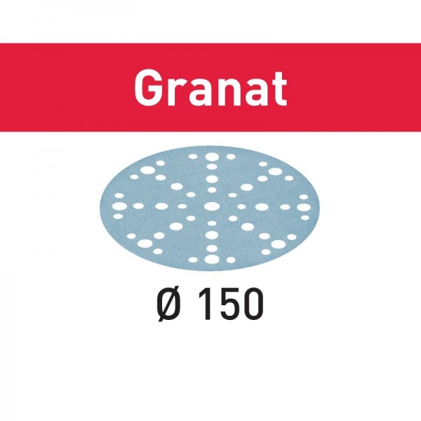 Festool - 575155 -  Disco de lijar STF D150/48 P60 GR/10 Granat - 1
