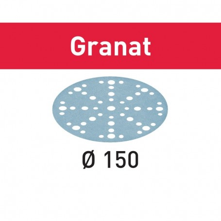 Festool - 575158 -  Disco de lijar STF D150/48 P180 GR/10 Granat - 1