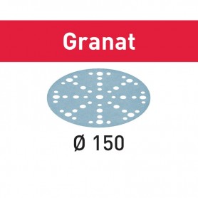 Festool - 575162 -  Disco de lijar STF D150/48 P80 GR/50 Granat - 1