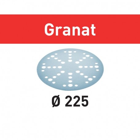 Festool - 205654 -  Disco de lijar STF D225/48 P60 GR/25 Granat - 1