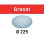 Festool - 205662 -  Disco de lijar STF D225/128 P220 GR/25 Granat - 1
